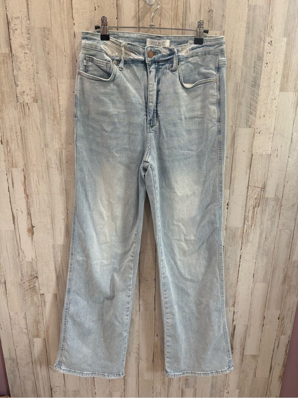 Judy Blue HIGH RISE CONTROL TOP VINTAGE WASH STRAIGHT JEANS JB88576 11/30
